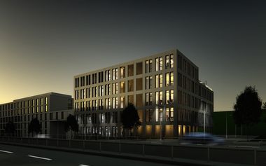 3d Visualisierung Büro - Entwurfsüberarbeitung V3 - Nachperspektive