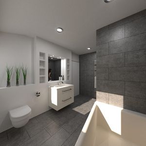 3d Entwurfs Visualisierung Badezimmer