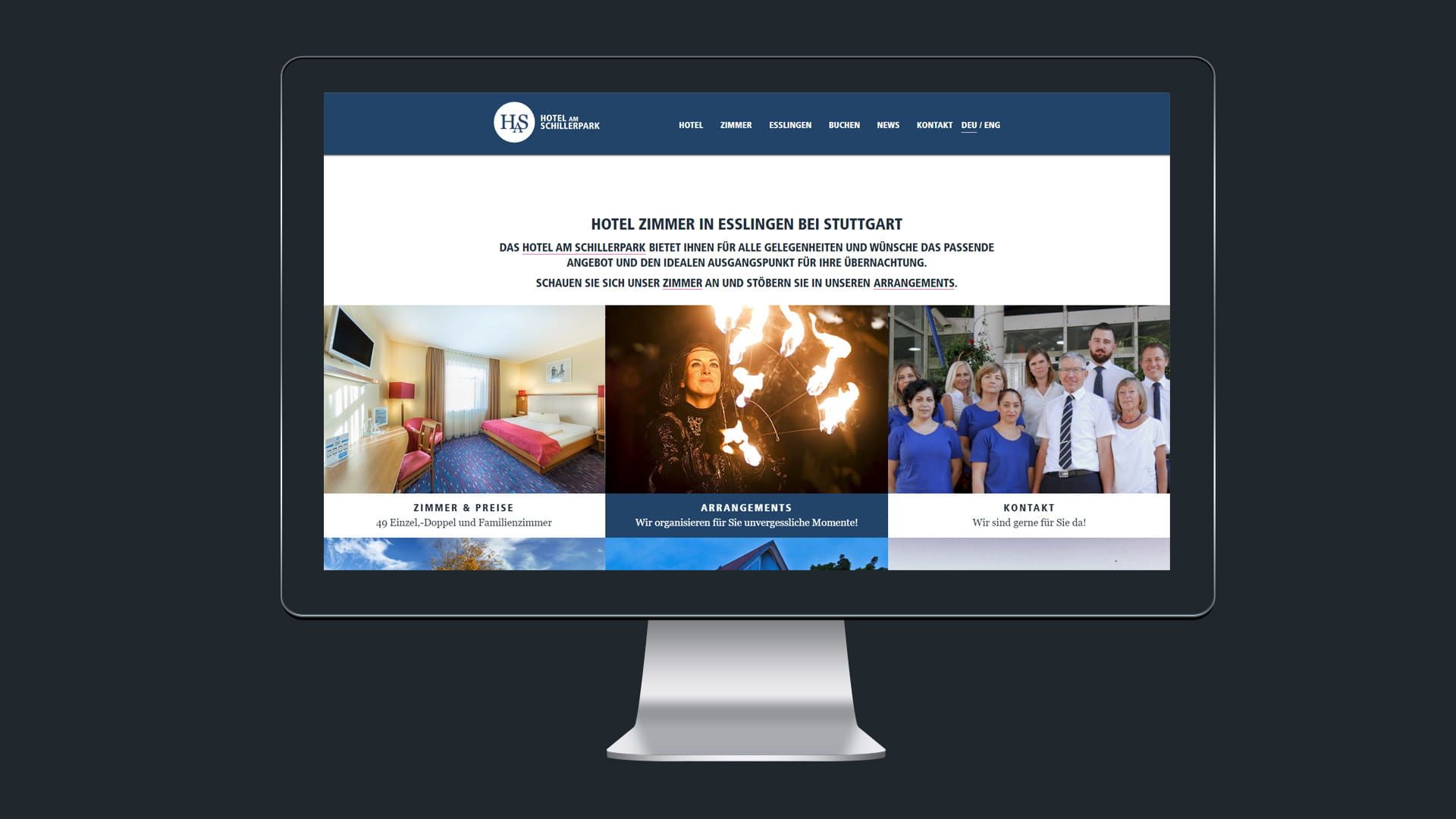Responsive Webdesign - Bildschirm Darstellung