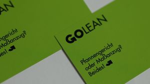 Corporate Design GOLEAN - Visitenkarten Grün