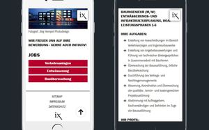 Ingenaix - Responsive Webdesign - Smartphone