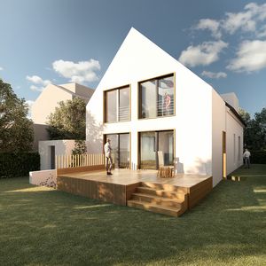 Anbau Haus S Pulheim - Satteldach Putz