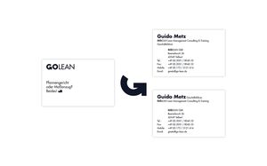 Corporate Design GOLEAN - Visitenkarten Konzept