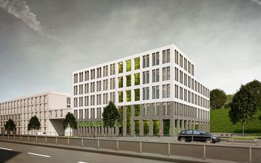 3d Visualisierung Büro - Entwurfsüberarbeitung V4 - Straßenseite