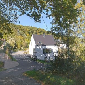 Haus L - Perspektive Süden aus dem Wald