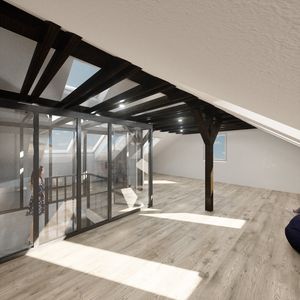 Konzept 04 - Seitenperspektive - Transparentes Badezimmer