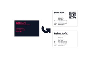 Corporate Design GOLEAN - Visitenkarten Konzept