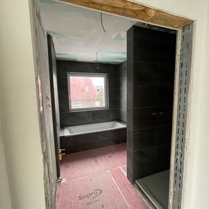 Bauzeit - Badezimmer Dachgeschoss 01