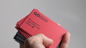 Corporate Design GOLEAN - Visitenkarten Red
