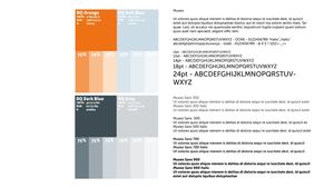 Farben und Typografie